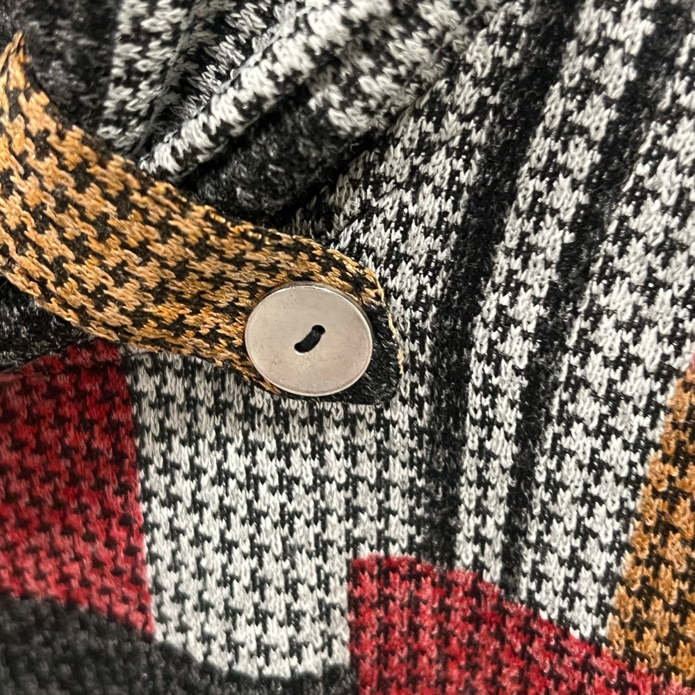 Alfred Dunner Multicolor Patchwork Cowl Neck Swea… - image 2